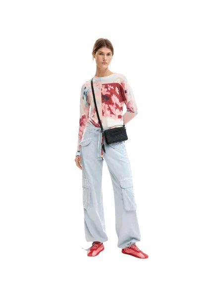 Pulover Desigual roz