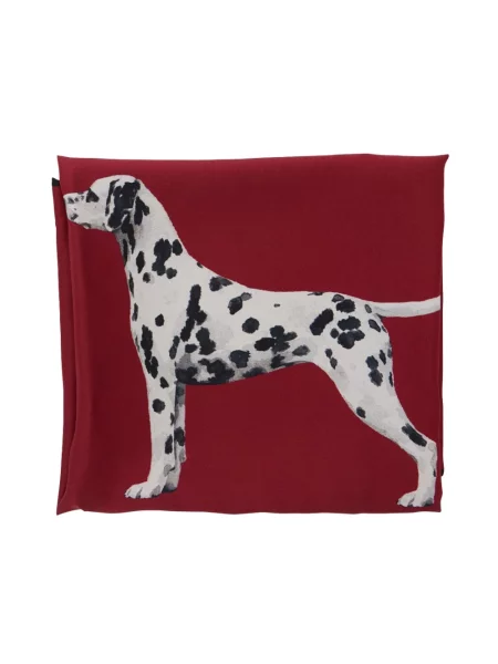 Szal Ralph Lauren z logo czerwona