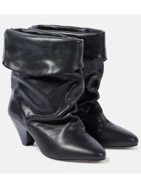 Cizme scurte Isabel Marant din piele negru