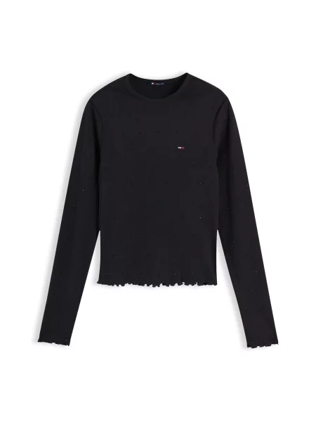 Tommy Jeans Bluză negru
