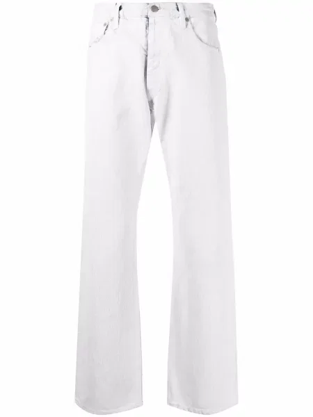 Blugi drepți Maison Margiela alb