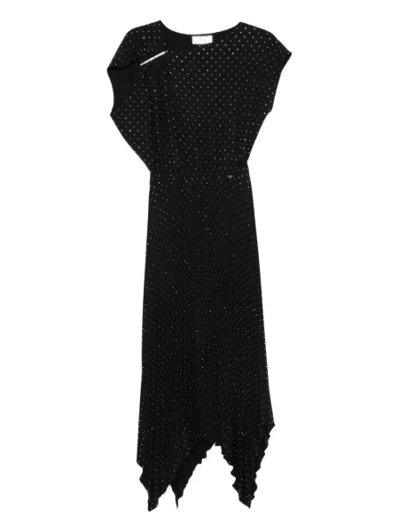 Rochie midi Nissa până la genunchi de costum negru