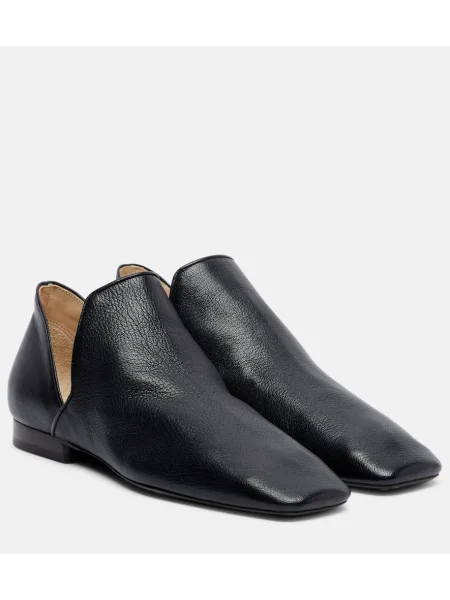 Cizme scurte Lemaire din piele negru