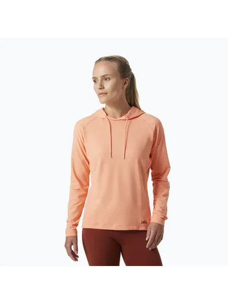 Helly Hansen tricou de trekking pentru femei Verglas Light Hoodie portocaliu