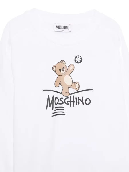 Sweter dziecięcy Moschino biały