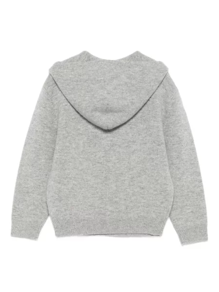 Bluza z kapturem dziecięca Bonpoint szara