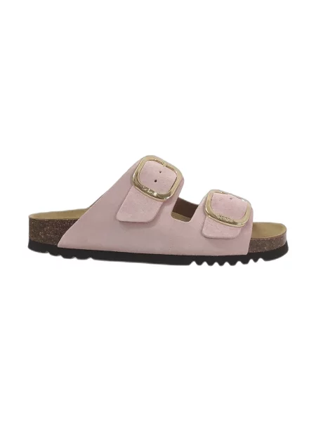 Scholl papuci din piele NOELLE roz