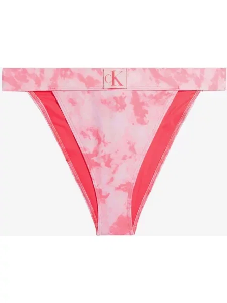 Stringi CK Authentic z wysokim stanem Calvin Klein Ciemnoróżowy M jasnoróżowy
