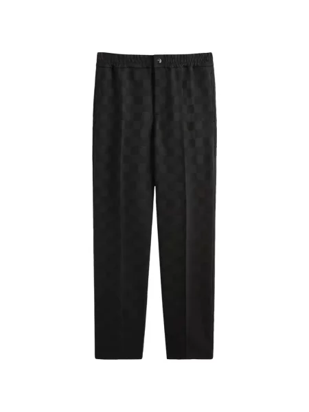 Pantaloni Kith în carouri negru