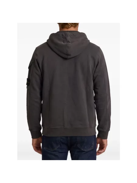 Bluza rozpinana Stone Island z kamieniami szara