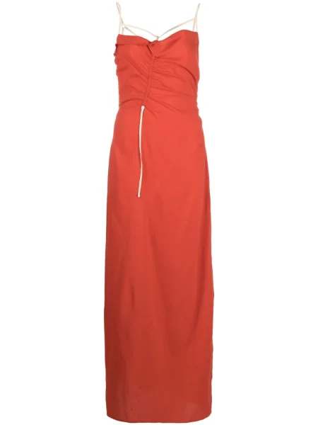 Rochie maxi Jacquemus lungă de costum roșu
