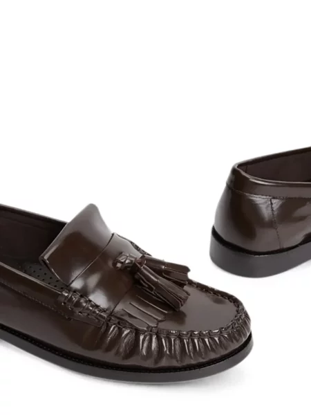 Pantofi loafer Tommy Hilfiger fără toc maro