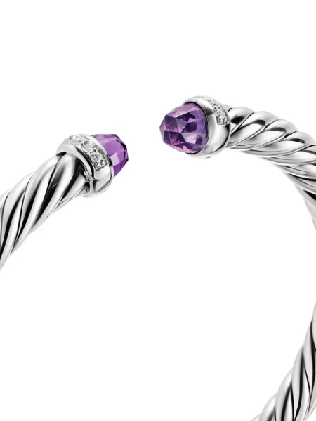 Brăţară David Yurman argintiu