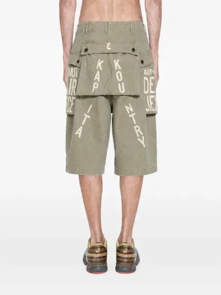 Pantaloni scurți cargo Kapital verde