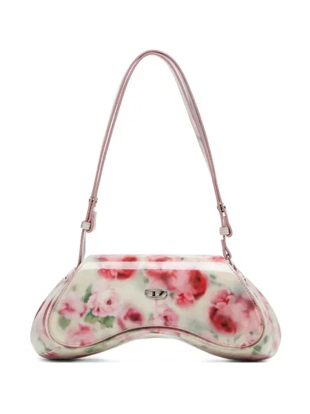 Geantă Diesel cu model floral cu imagine alb