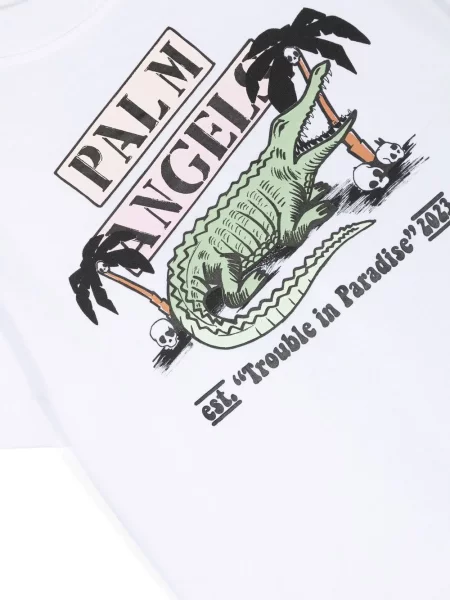 Dětské tričko Palm Angels bílé