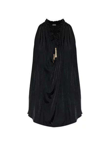 Bluză Balmain cu volane negru