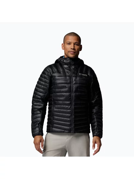 Geacă cu puf pentru bărbați Columbia Endevour Mountain Down Hooded black negru