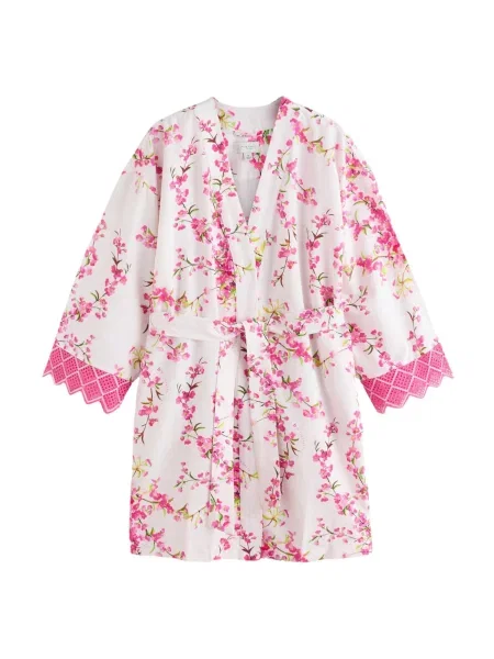 B by Ted Baker Halat pentru dimineață verde kiwi / verde iarbă / roz alb