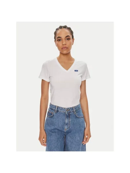 Hugo Majica Classic Regular Fit bela
