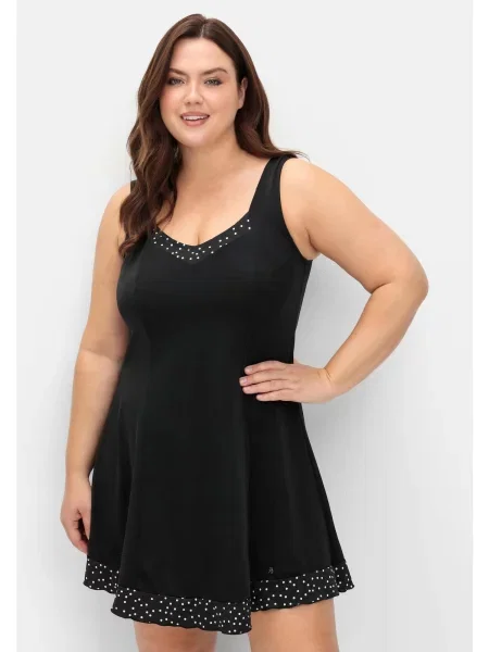 SHEEGO Rochie de plajă negru