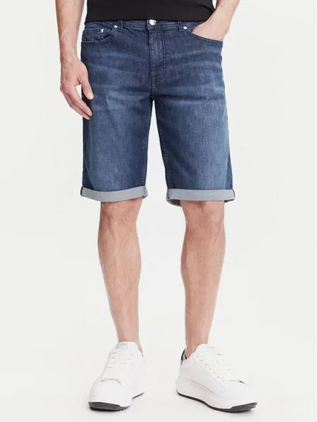 Karl Lagerfeld Szorty Mężczyzna Denim Carpenter Denim Shorts niebieski