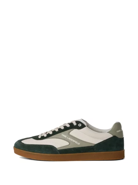 Sneakerși Karl Lagerfeld din piele verde