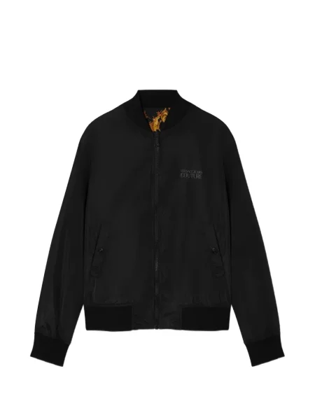 Дънково яке Versace Jeans Couture с принт черно