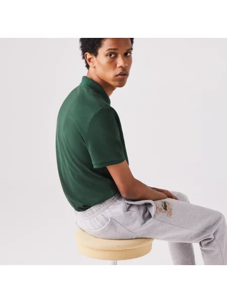 Поло Lacoste зеленое