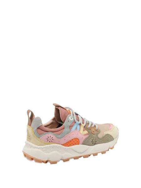 Sneakerși Flower Montain din piele cu model floral