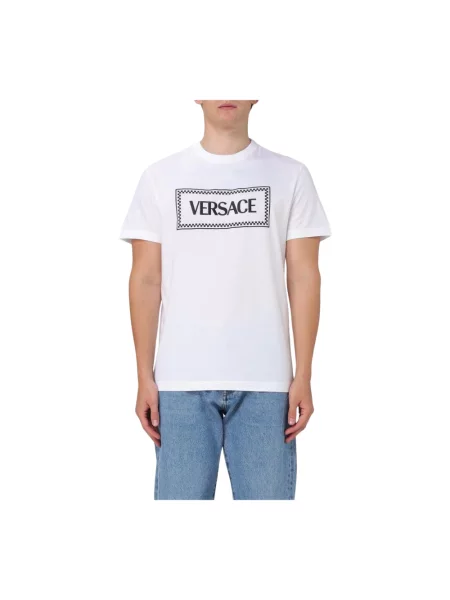 Koszulka Versace z logo biała