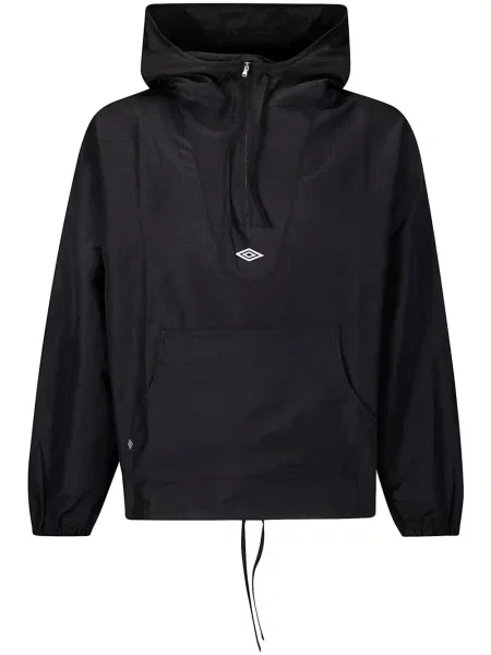 Jachetă cu glugă Umbro în carouri cu glugă albastru