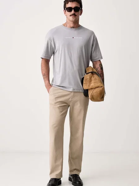 Tommy Hilfiger tričko pánske sivá