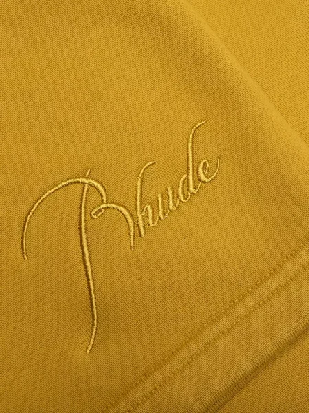 Pantaloni scurți Rhude cu broderie galben