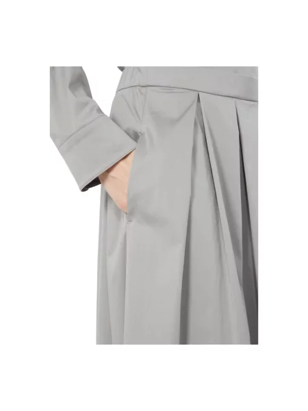 Satynowa spódnica midi Max Mara szara