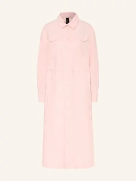 Marc Cain Šaty Ve Stylu Košile Z Manšestru chalk pink