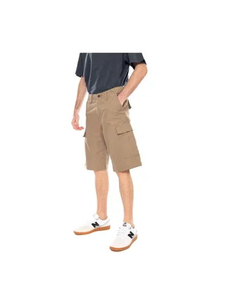 Krótkie szorty cargo Carhartt Wip brązowe