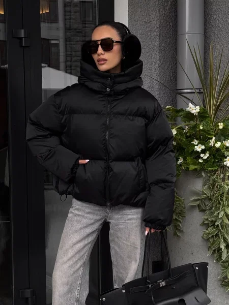 Пуховик Jadone Fashion черный