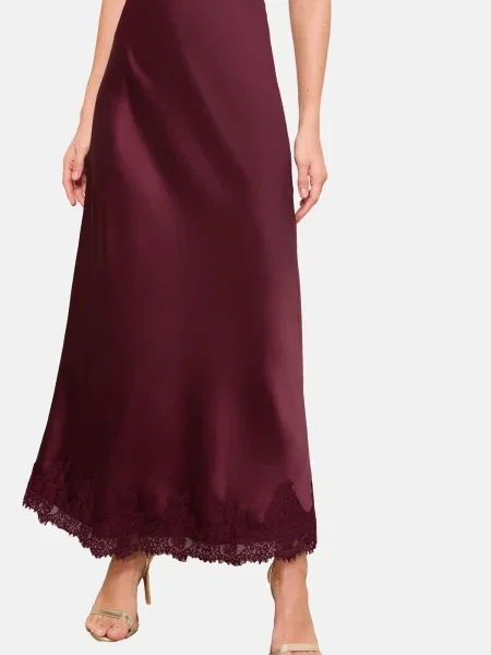 Friends Like These Fustă burgundy roșu