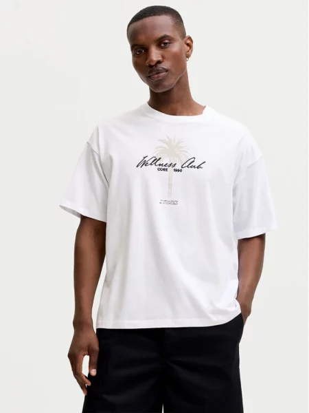 Jack & Jones T-Shirt Eterna biały