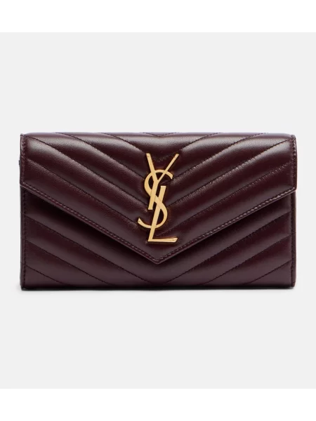 Kožni novčanik Saint Laurent bordo