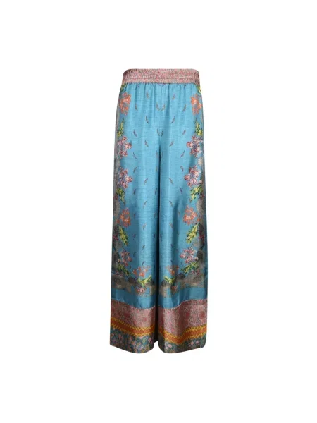 Szerokie spodnie Pierre Louis Mascia niebieskie