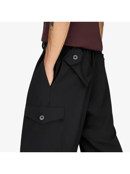 Pantaloni Wool Utility Pants Black S negru