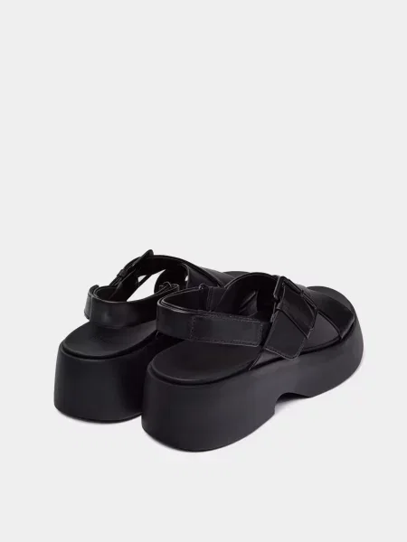 Кожаные босоножки Camper черные
