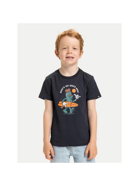 Quiksilver Majica Ev Gone Surfing Regular Fit črna