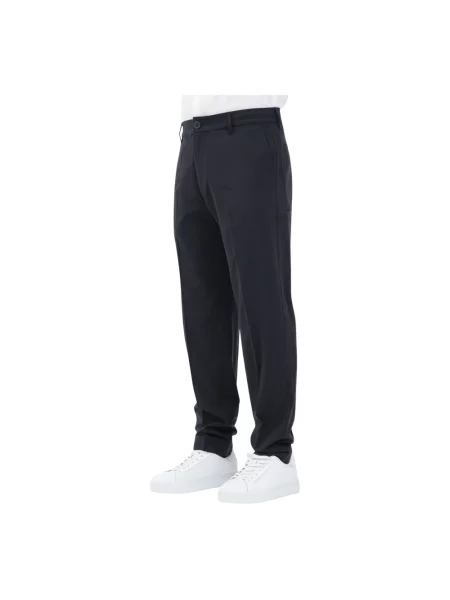 Spodnie Armani Exchange biznesowe niebieskie