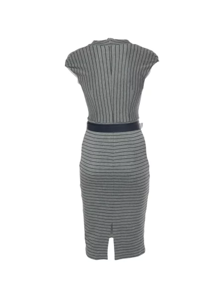 Rochie midi Max Mara cu dungi gri