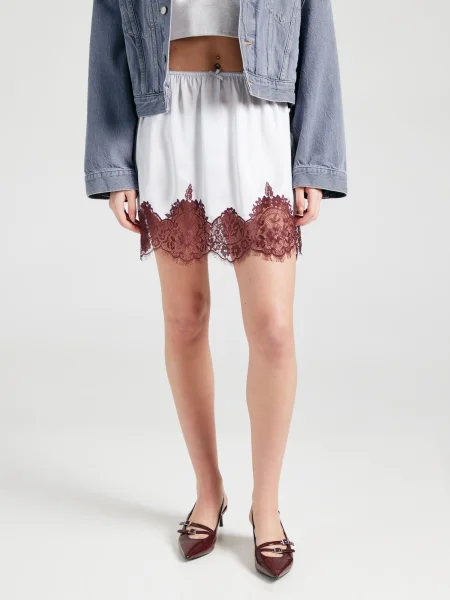 TOPSHOP Krilo burgund / srebrna