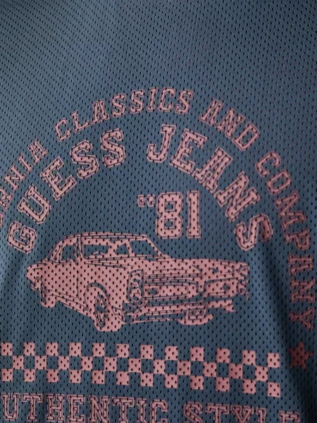 Кожаная футболка Guess Jeans