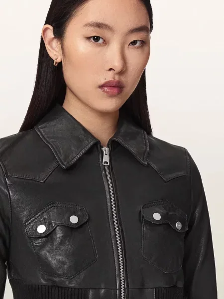 Кожаная куртка Allsaints